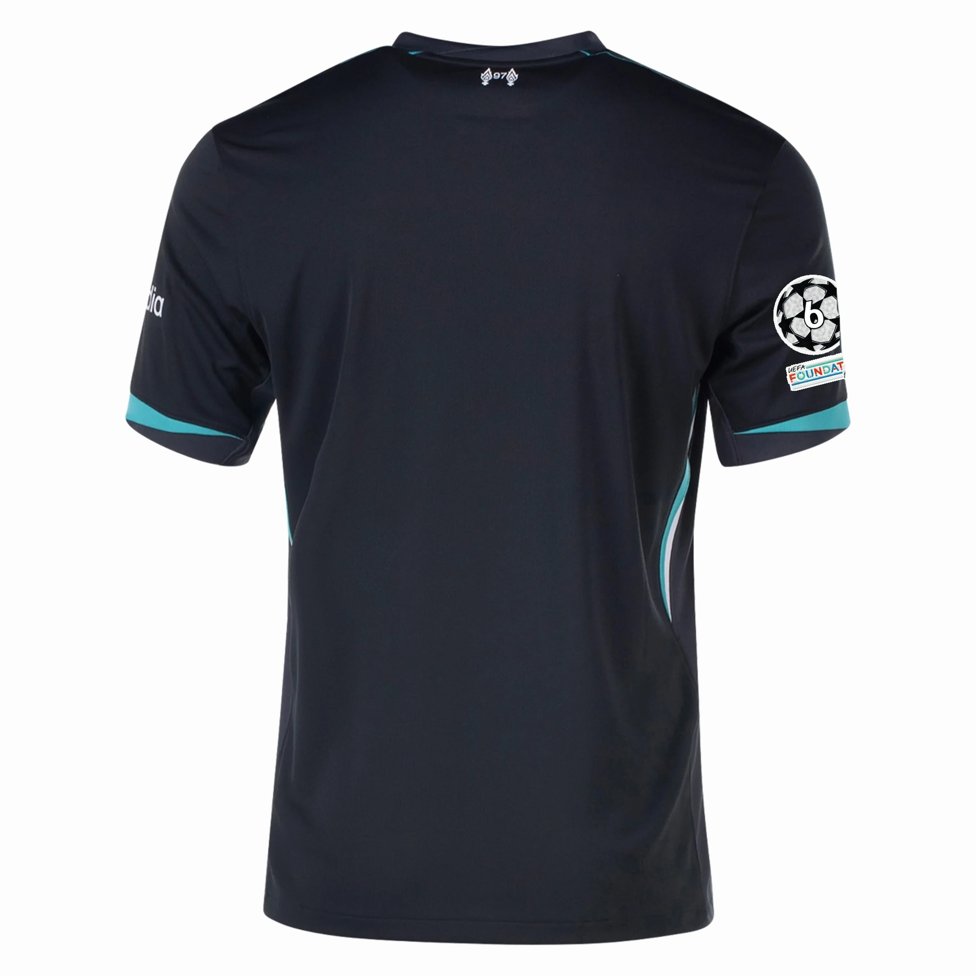 Nike Liverpool Away Jersey w/ Champions League Patches 24/25 (Night Forest/Washed Teal)