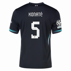 Nike Liverpool Ibrahima Konaté Away Jersey w/ Champions League Patches 24/25 (Night Forest/Washed Teal)