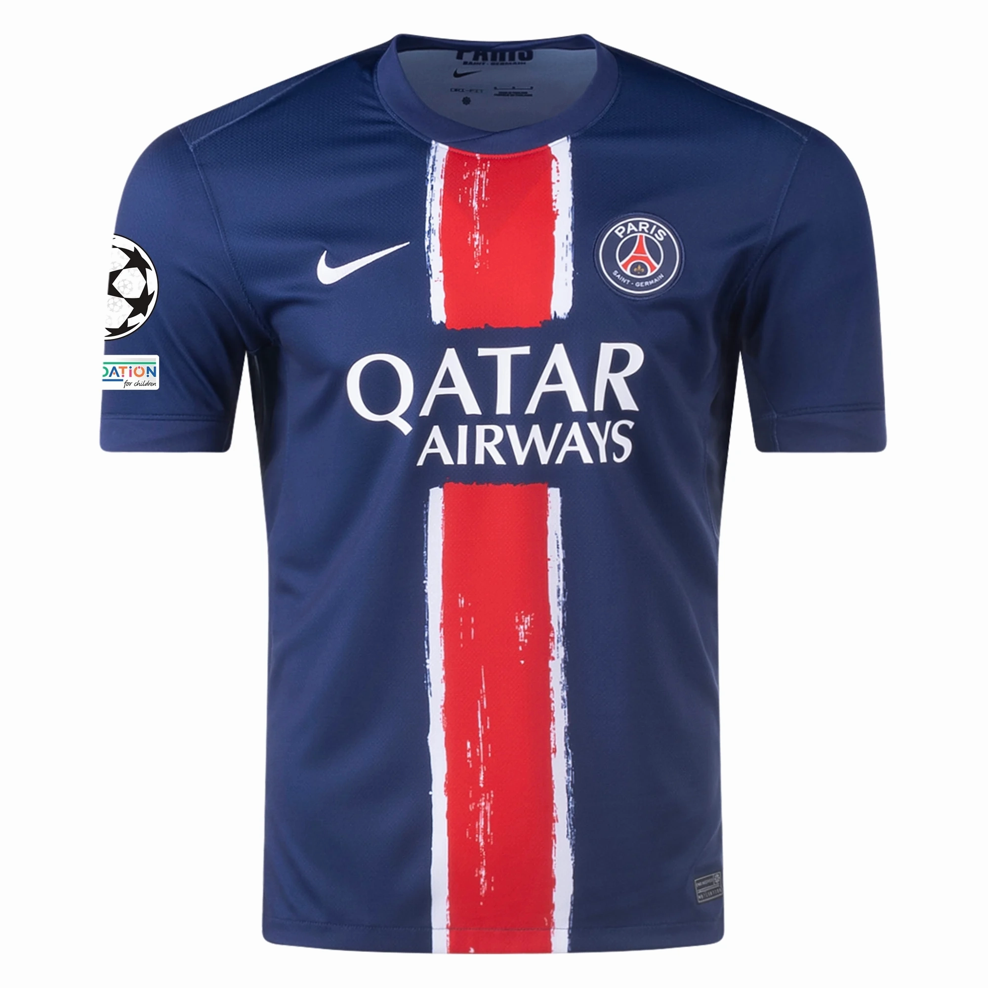 Nike Paris Saint-Germain Randal Kolo Muani Home Jersey w/ Champions League Patches 24/25 (Midnight Navy/White)