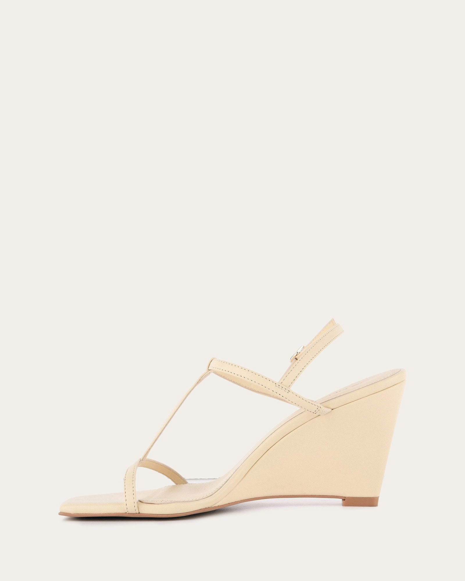 OPHELIA MID HEEL WEDGES BUTTER LEATHER