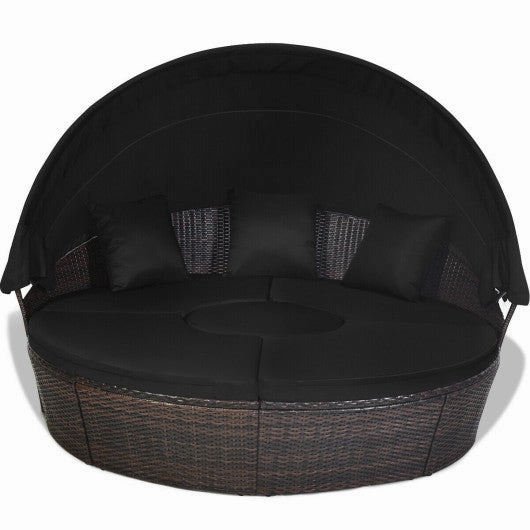 Outdoor Daybed With Retractable Canopy