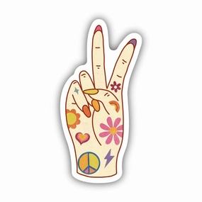 Peace Sign Sticker - Groovy