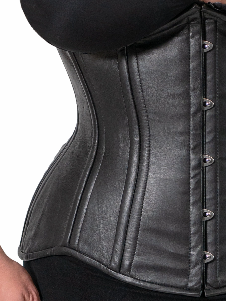 Plus Size Leather Romantic Curve Longline Underbust Corset : CS-345