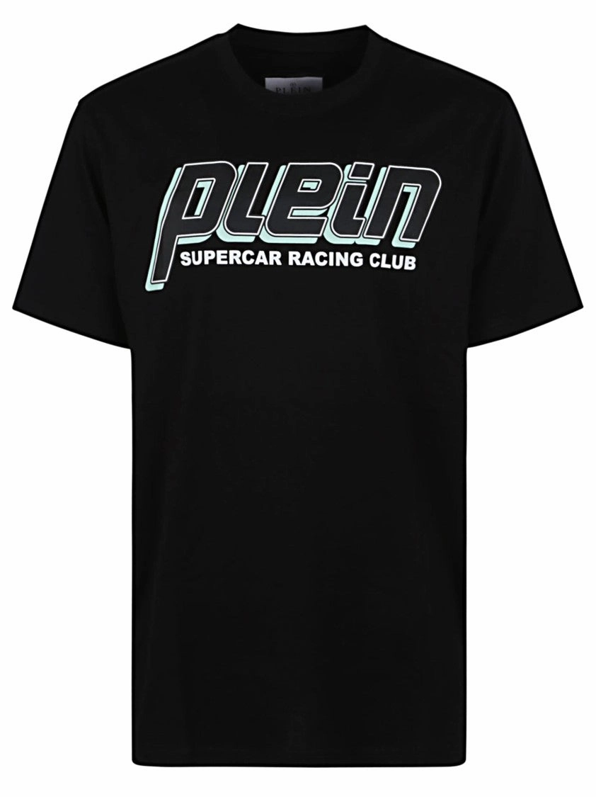 Round Neck Black Cotton T-Shirt