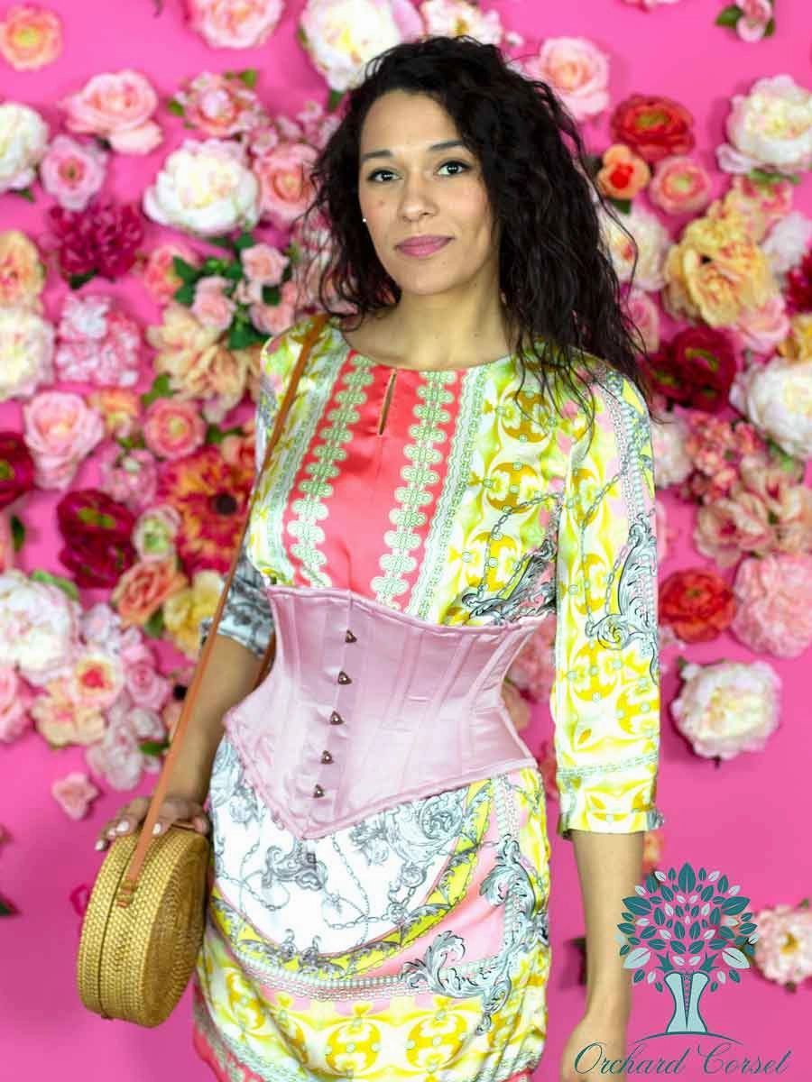 Satin Hourglass Curve Waspie Underbust Corset : CS-201