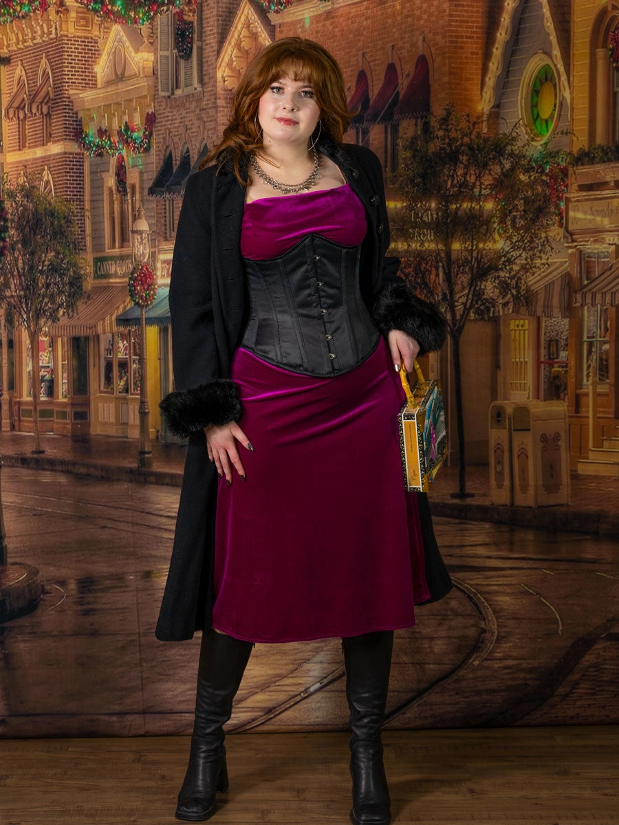 Satin Romantic Curve Longline Underbust Corset : CS-345