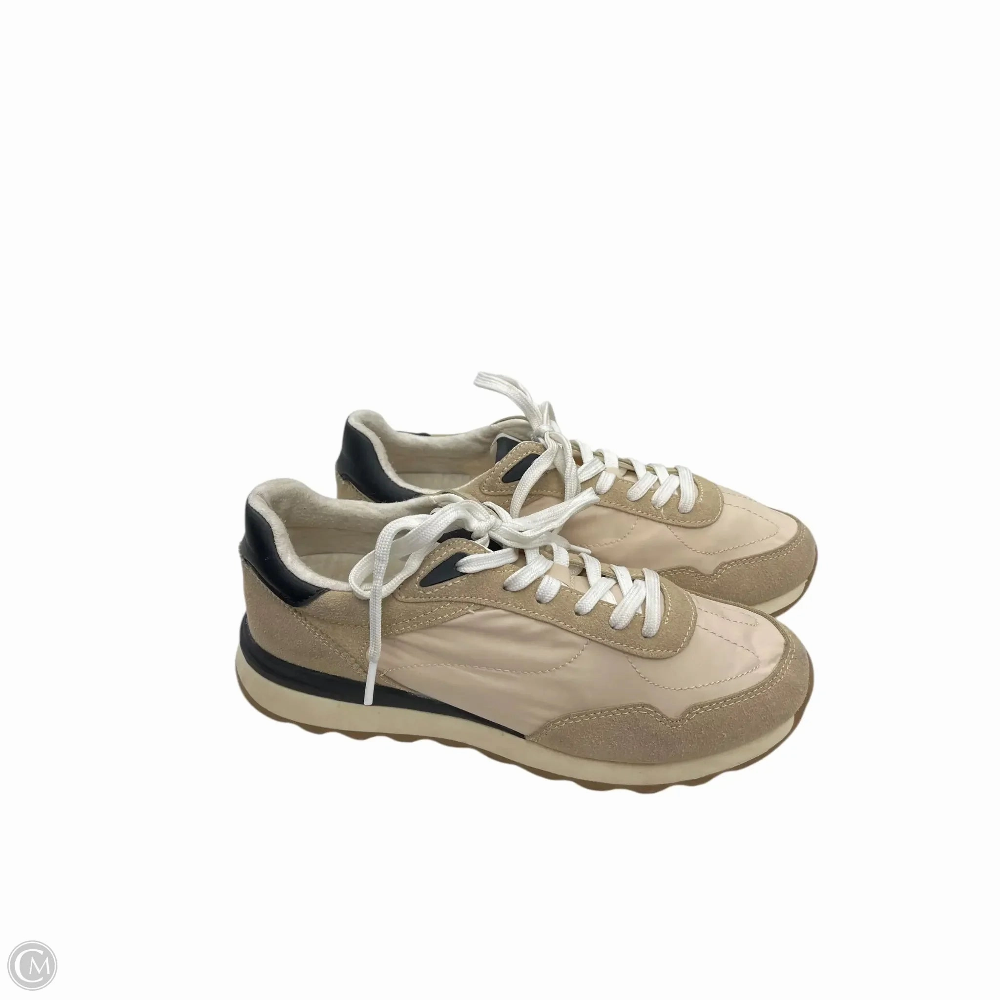 Shoes Sneakers By Cushionaire In Tan & White, Size: 8