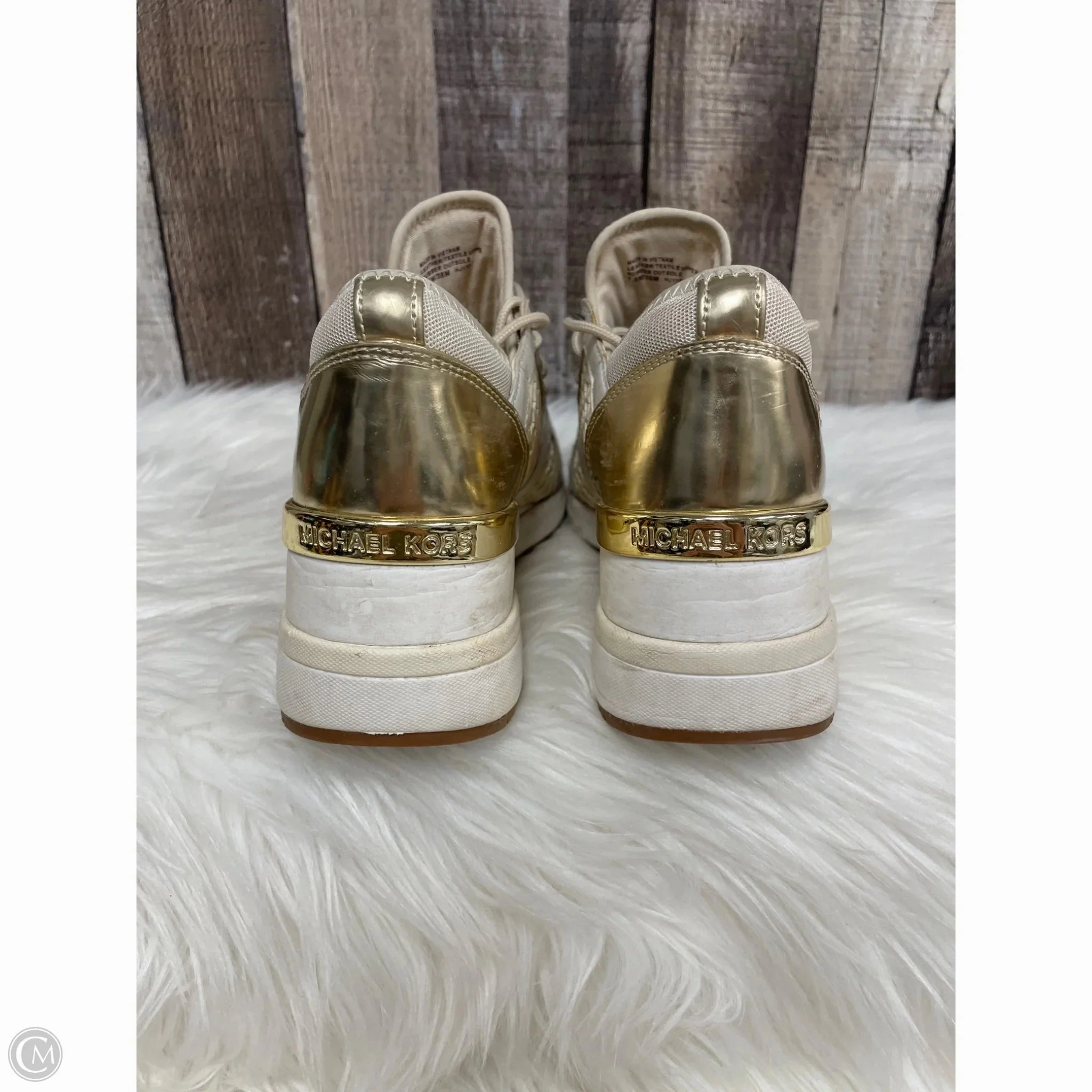 Shoes Sneakers By Michael By Michael Kors In Cream, Size: 7.5