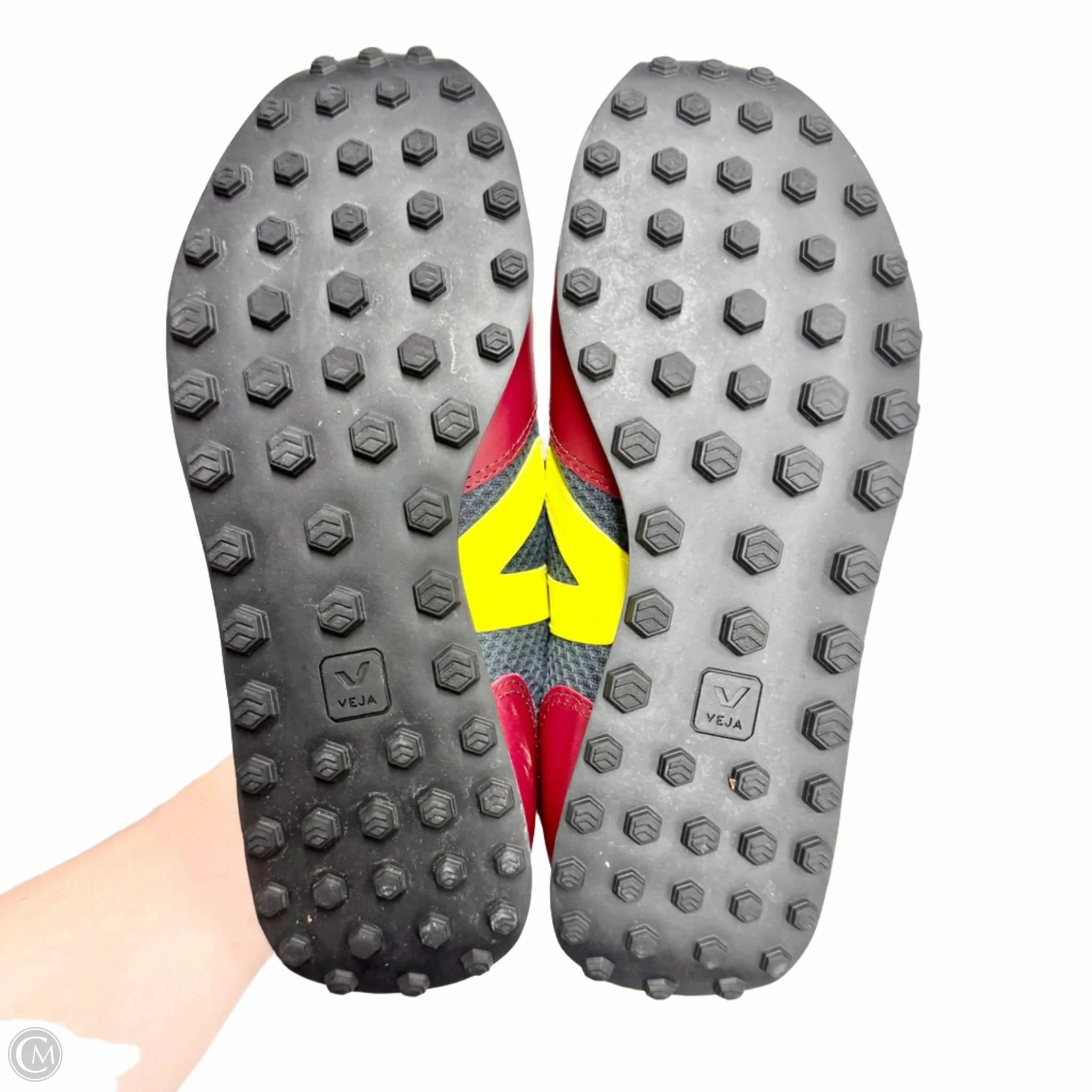 Shoes Sneakers By Veja In Grey & Red, Size: 6