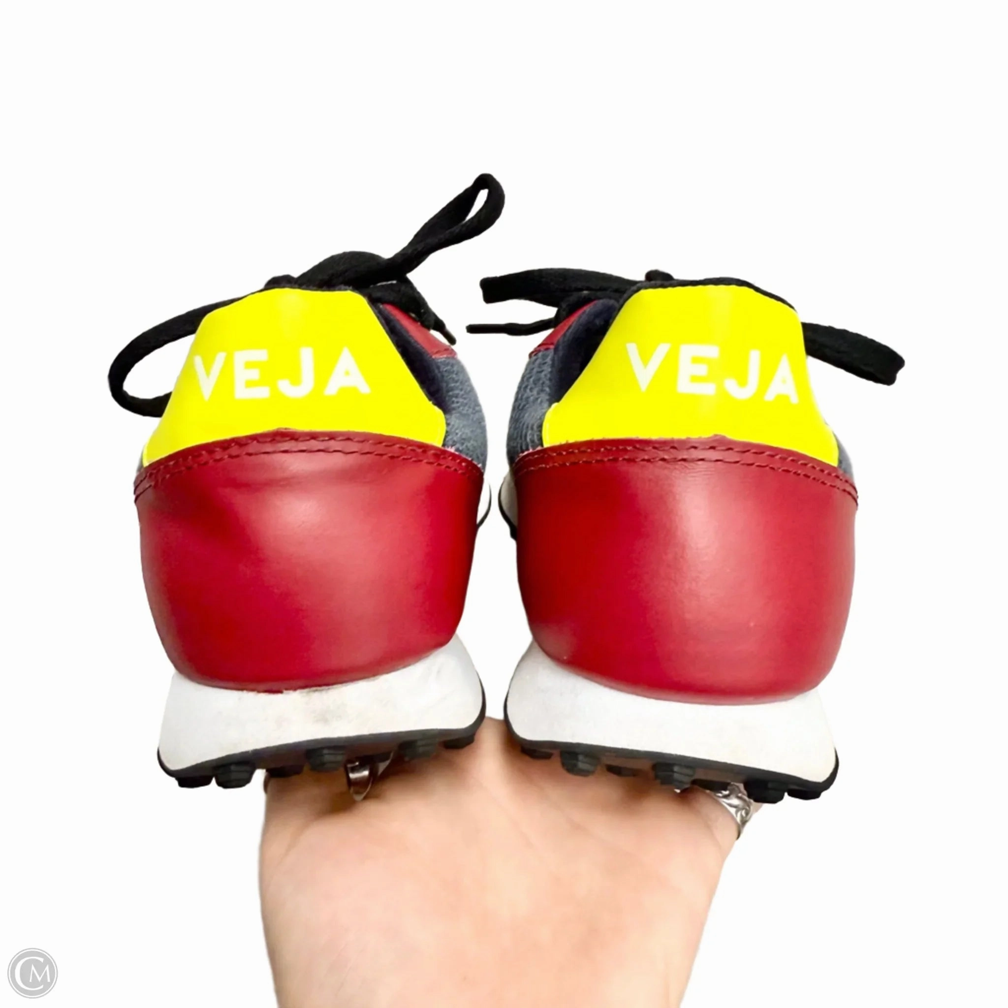 Shoes Sneakers By Veja In Grey & Red, Size: 6