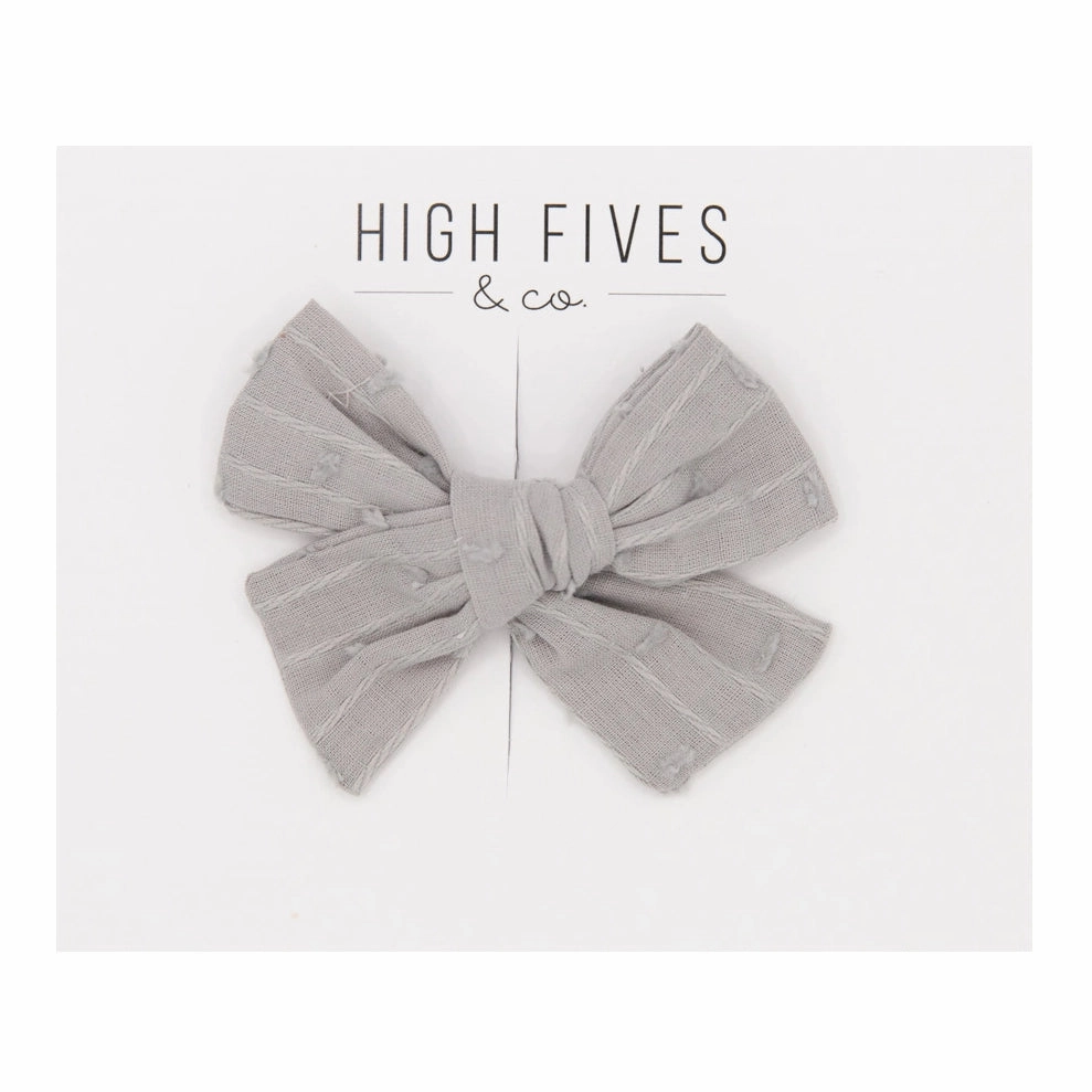 Swiss Dot Bow Clip