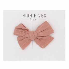 Swiss Dot Bow Clip