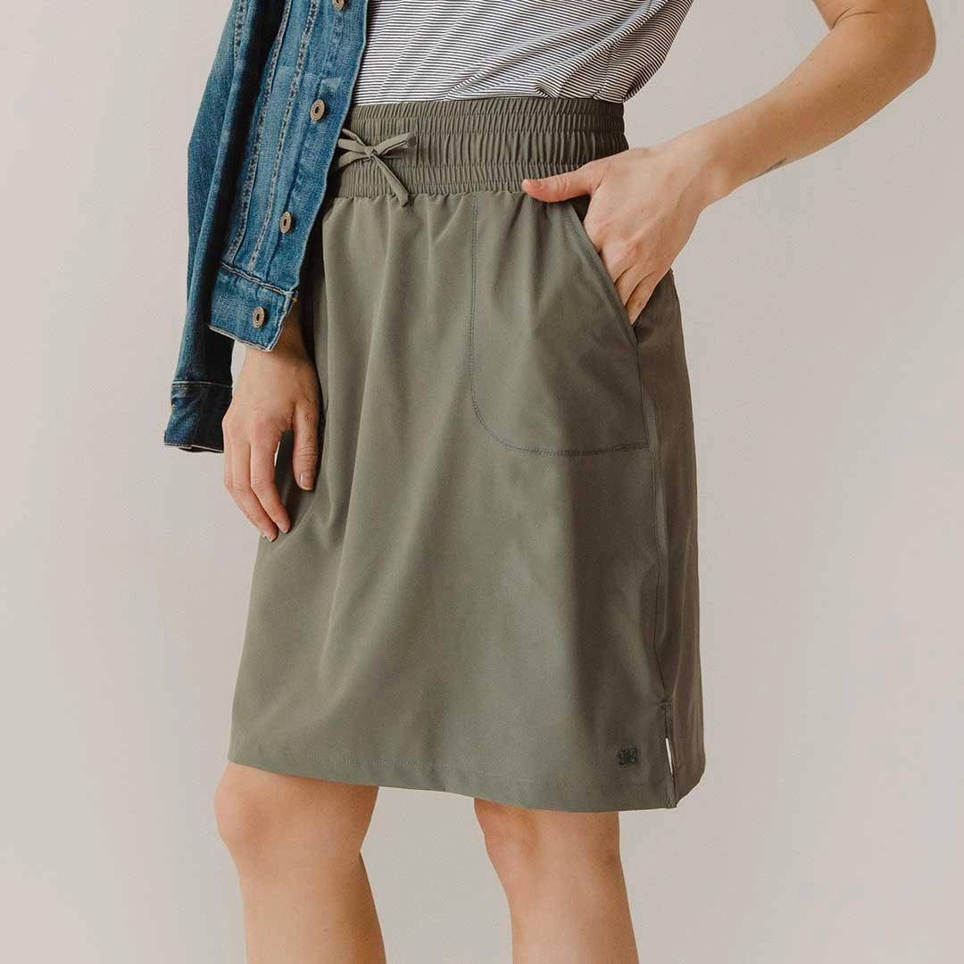 The Away Skirt, Olive