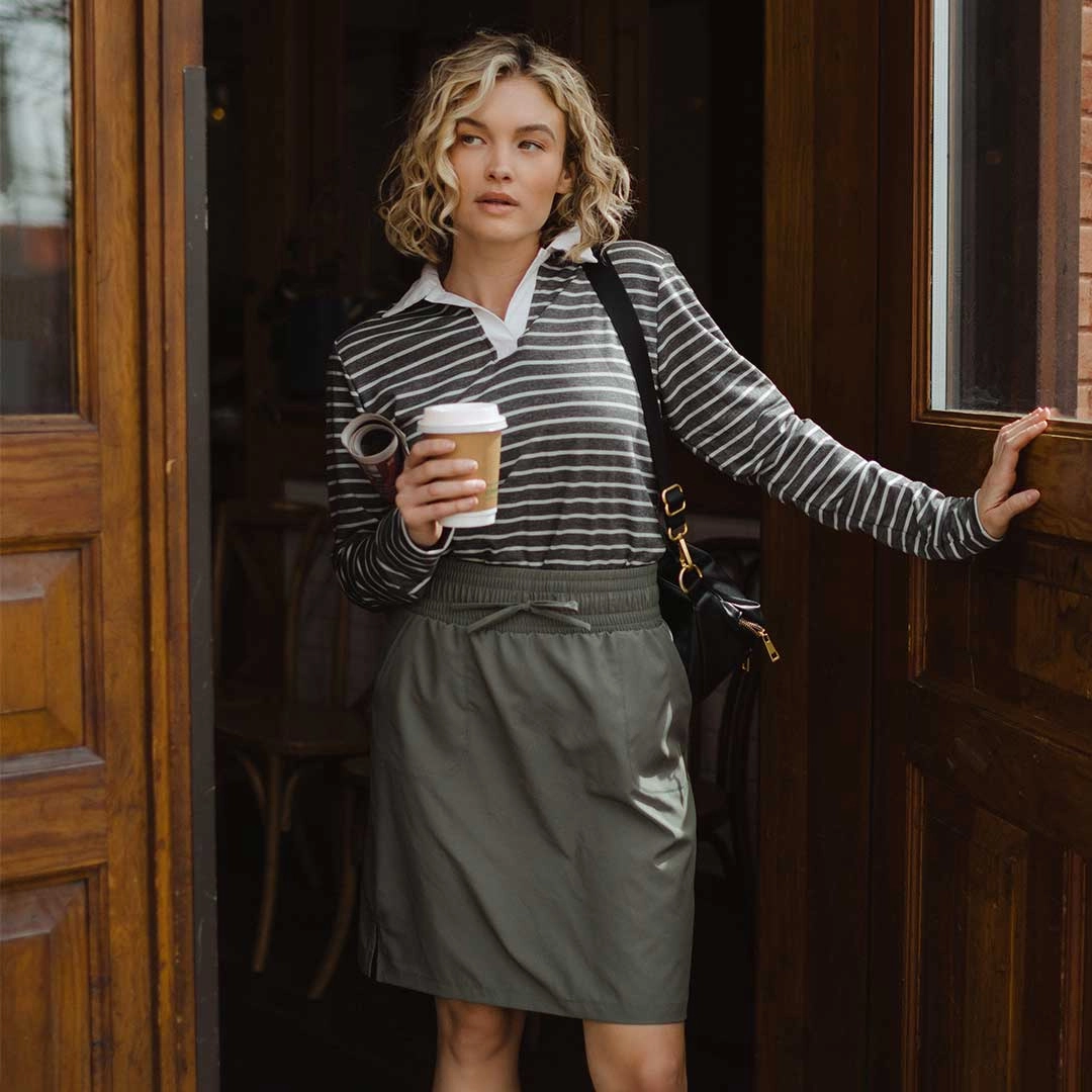 The Away Skirt, Olive