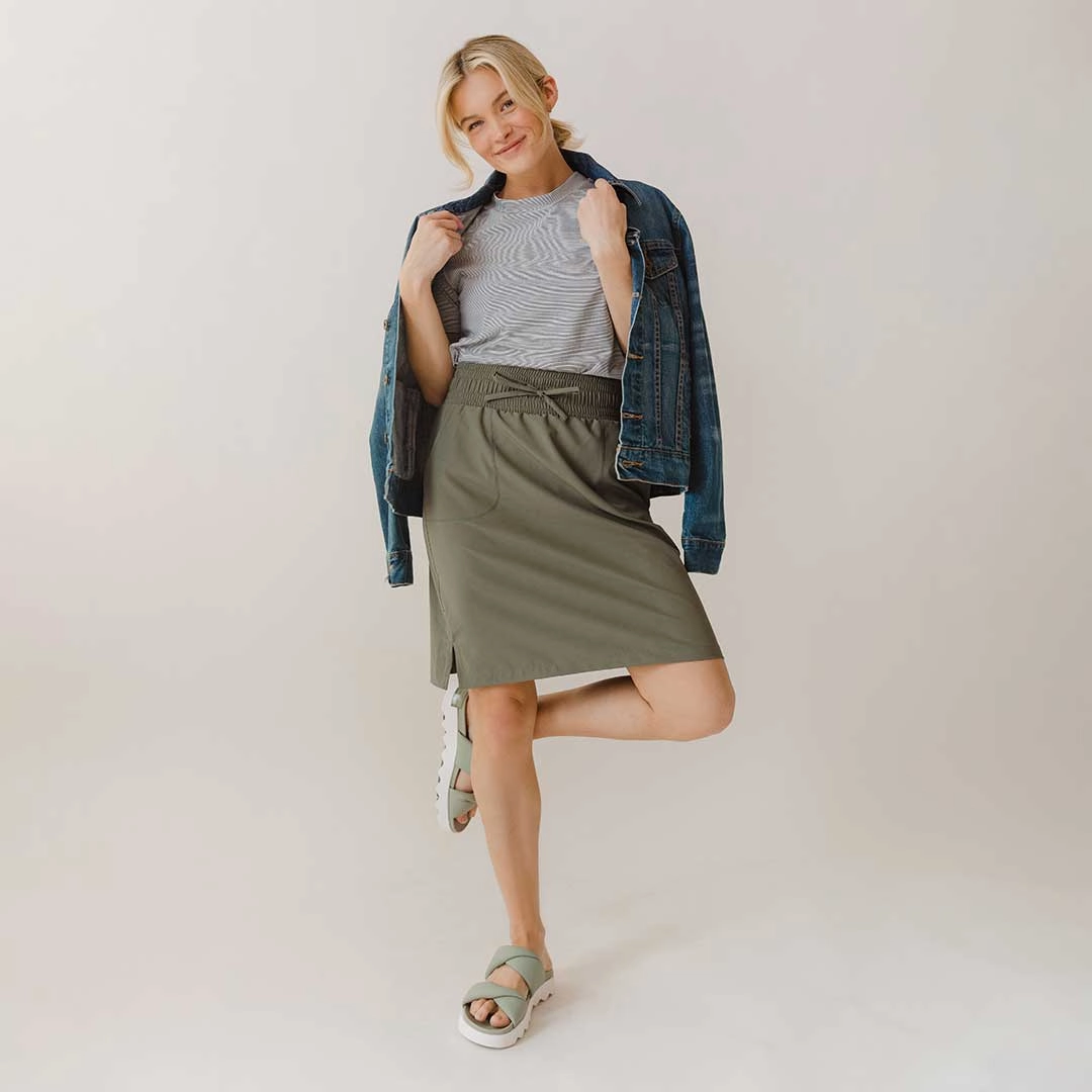 The Away Skirt, Olive