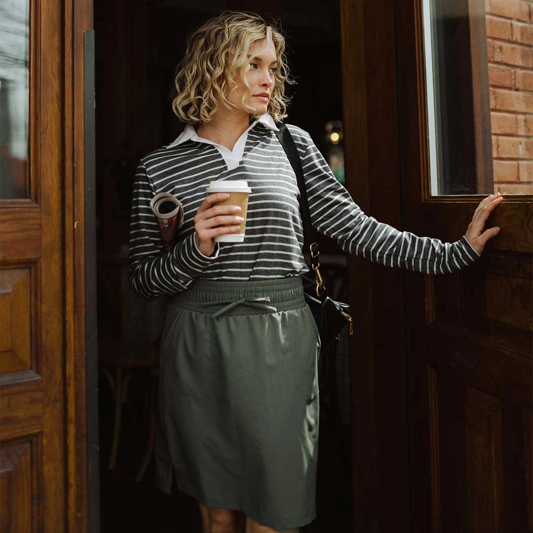 The Away Skirt, Olive