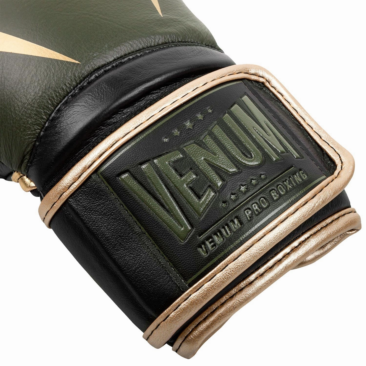 Venum Giant 2.0 Pro Boxing Gloves Linares Edition - Velcro - Khaki/Black/Gold