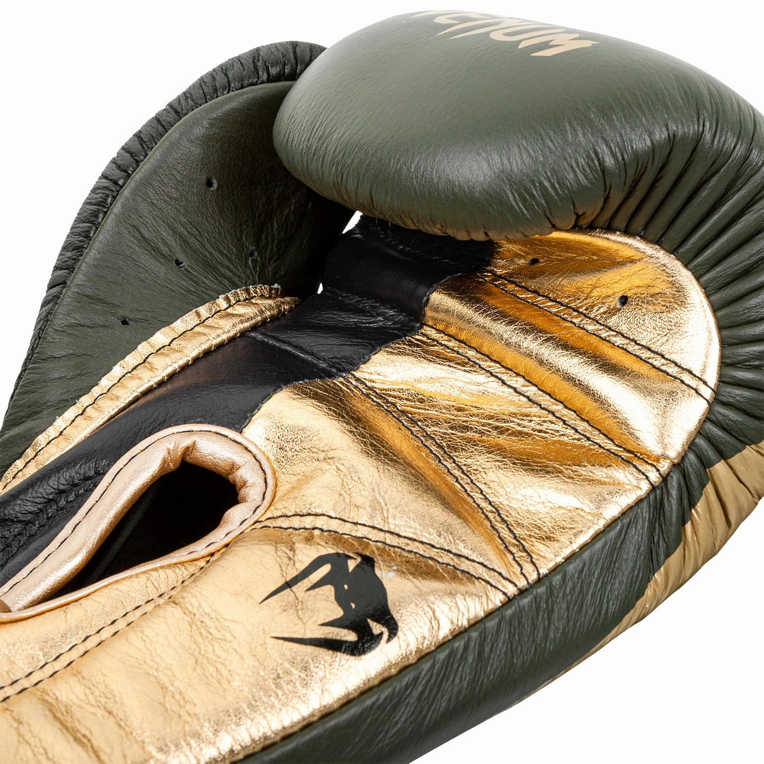 Venum Giant 2.0 Pro Boxing Gloves Linares Edition - Velcro - Khaki/Black/Gold