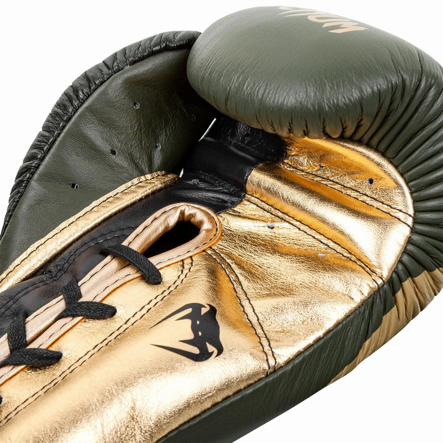 Venum Giant 2.0 Pro Boxing Gloves Linares Edition - With Laces - Khaki/Black/Gold
