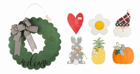 Welcome Wreath Burlee with Seasons