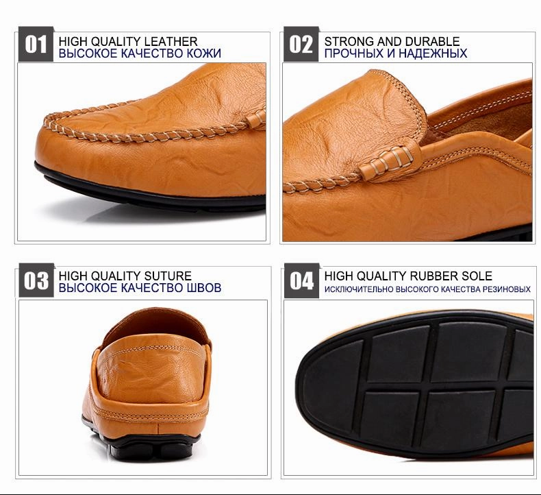 West Louis™ Autumn Leather Flats Moccasins