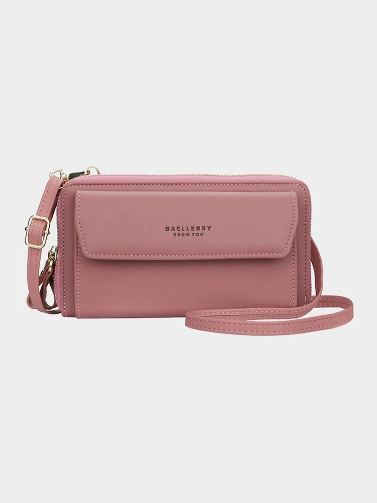 Women 12 Card Slots Large Capacity Phone Bag Crossbody Bag