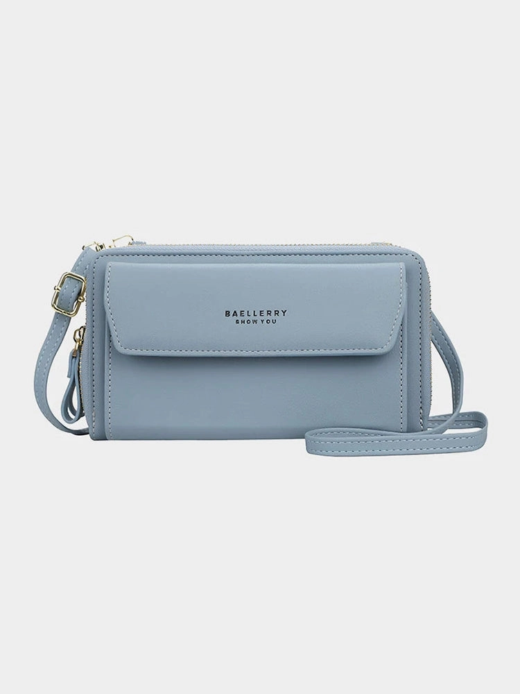 Women 12 Card Slots Large Capacity Phone Bag Crossbody Bag