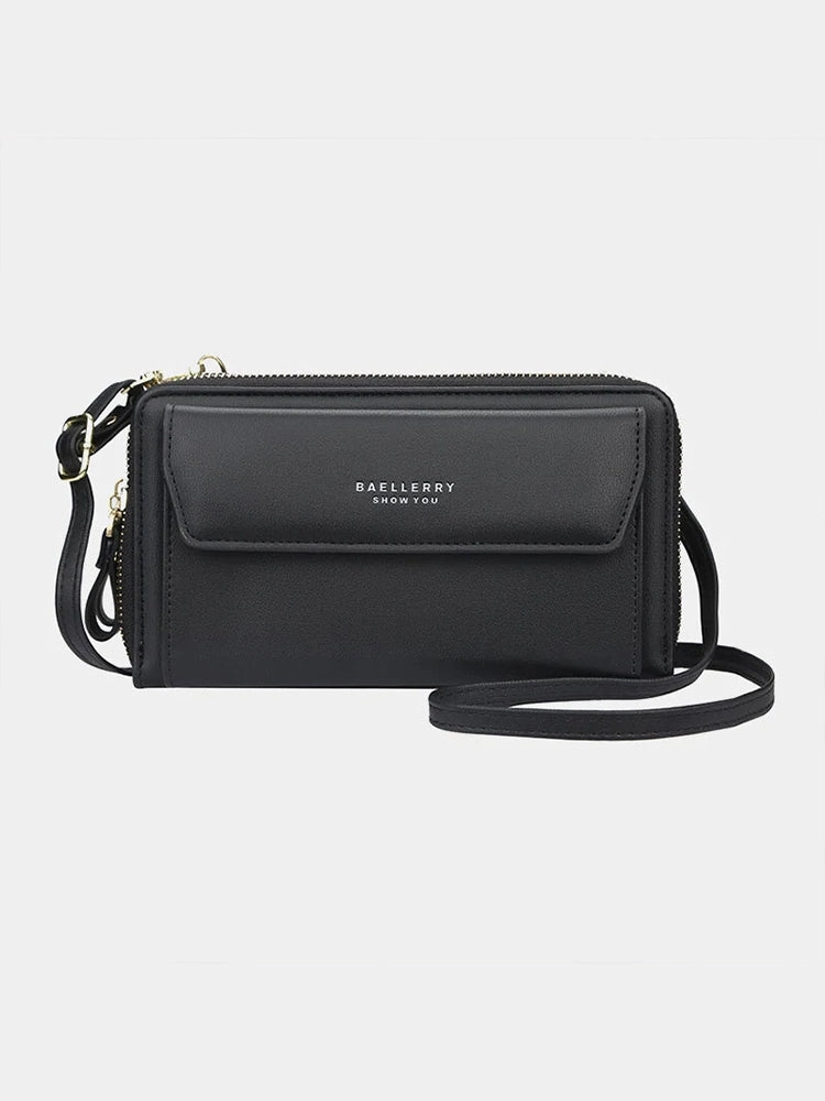 Women 12 Card Slots Large Capacity Phone Bag Crossbody Bag