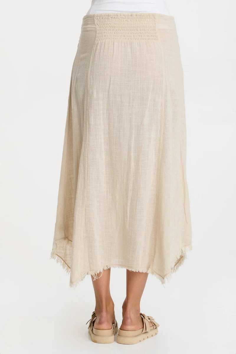 Zuri Gauze Skirt - Cremini
