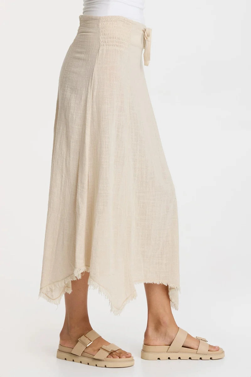 Zuri Gauze Skirt - Cremini